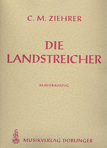 Die Landstreicher&nbsp;&nbsp;Klavierauszug&nbsp;&nbsp;