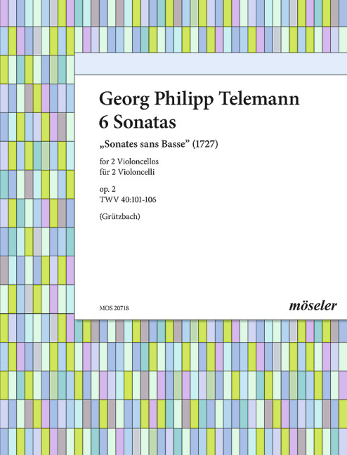 6 Sonaten  für 2 Violonelli  Spielpartitur