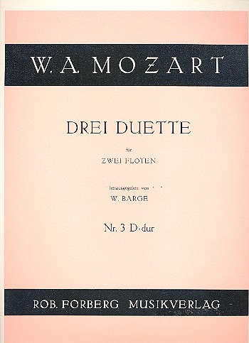 Duett D-Dur Nr.3 für 2 Flöten&nbsp;&nbsp;Stimmen&nbsp;&nbsp;