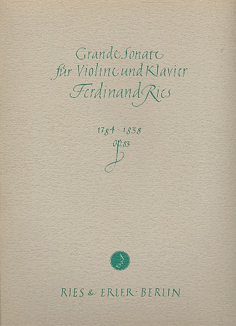 Grande Sonate op.83  für Violine und Klavier  