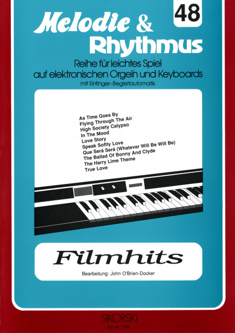 Filmhits für E-Orgel (Keyboard)&nbsp;&nbsp;&nbsp;&nbsp;