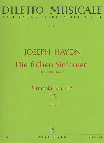 Sinfonie Nr.42 Hob.I:42&nbsp;&nbsp;für Orchester&nbsp;&nbsp;Partitur