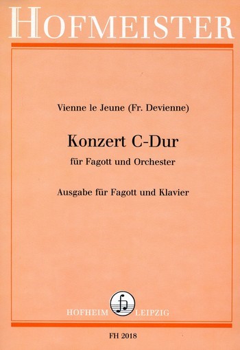 Konzert C-Dur   für Fagott und Orchester  für Fagott und Klavier