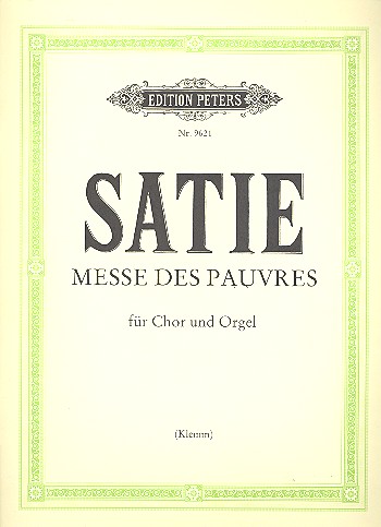 Messe des pauvres&nbsp;&nbsp;für gem Chor und Orgel&nbsp;&nbsp;Partitur