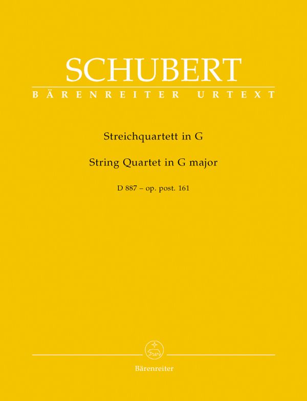Streichquartett G-Dur D887 op.post.161&nbsp;&nbsp;&nbsp;&nbsp;Stimmen