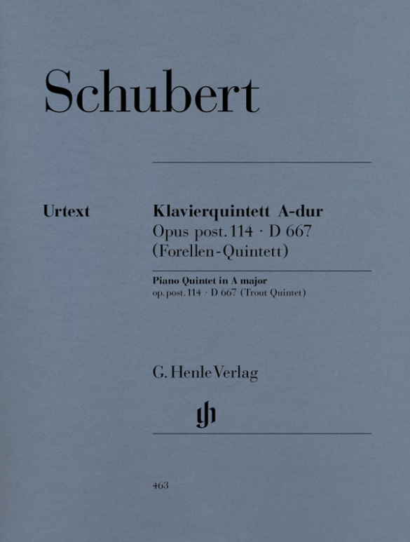 Quintett op.post.114, A-Dur&nbsp;&nbsp;für Klavier, Violine, Viola, Violoncello und Kontrabass&nbsp;&nbsp;Stimmen
