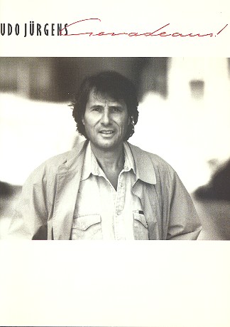 Udo Jürgens: Geradeaus!  für Gesang und Klavier  Songbook 