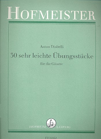 30 sehr leichte Übungsstücke  für Gitarre  