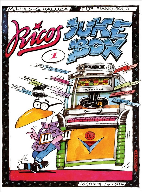 Ricos Jukebox mit 32 schnurrigen  Einfällen für Klavier  