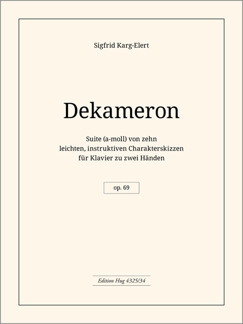 Dekameron &nbsp;&nbsp;für Klavier&nbsp;&nbsp;