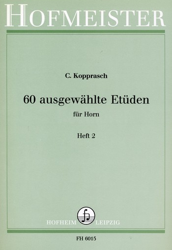 60 ausgewählte Etüden Band 2 (Nr.35-60)  für Horn  