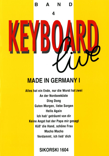 Keyboard live Band 4&nbsp;&nbsp;Made in Germany 1 für Keyboard&nbsp;&nbsp;