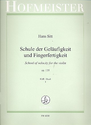 Schule der Geläufigkeit op.135 Band 1&nbsp;&nbsp;für Violine&nbsp;&nbsp;