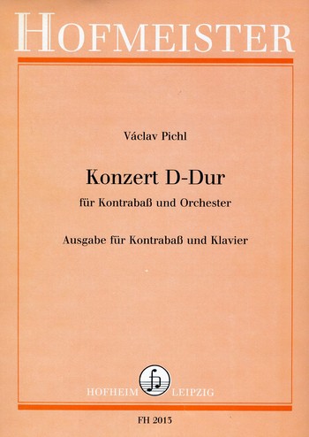 Konzert D-Dur für Kontrabass und Orchester  für Kontrabass und Klavier  