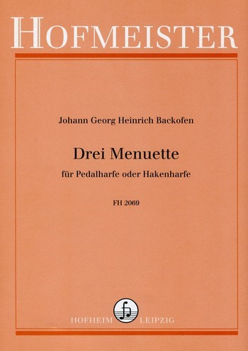 3 Menuette für Pedalharfe  oder Hakenharfe  