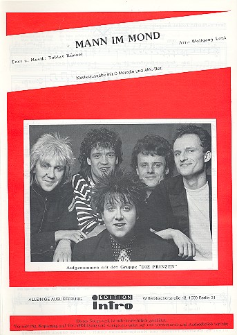 Mann im Mond&nbsp;&nbsp;für Gesang und Klavier&nbsp;&nbsp;Einzelausgabe