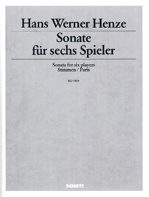 Sonate für sechs Spieler&nbsp;&nbsp;für Ensemble&nbsp;&nbsp;Stimmensatz