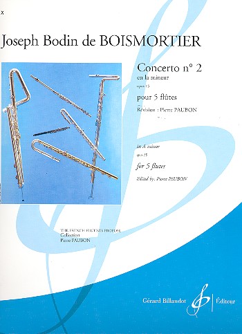 Concerto la mineur no.2 op.15  our 5 flutes  partition et parties