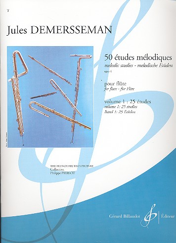 50 études mélodiques op.4 vol.1 (1-25)  pour flûte  