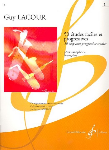 50 études faciles et progressives vol.1&nbsp;&nbsp;pour saxophone&nbsp;&nbsp;