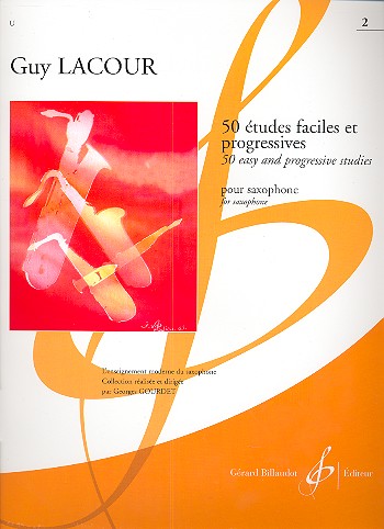 50 études faciles et progressives vol.2  pour saxophone  