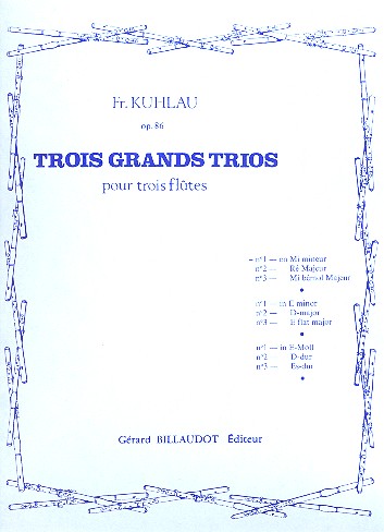 Grand trio sol majeur op.86 no.1&nbsp;&nbsp;pour 3 flûtes&nbsp;&nbsp;3 grands trios op.86