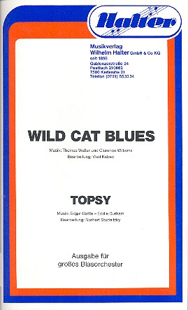 Wild Cat Blues  und  Topsy für&nbsp;&nbsp;Klarinette und Blasorchester&nbsp;&nbsp;