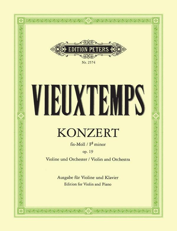 Konzert Nr.2 op.19 für Violine und Orchester&nbsp;&nbsp;für Violine und Klavier&nbsp;&nbsp;