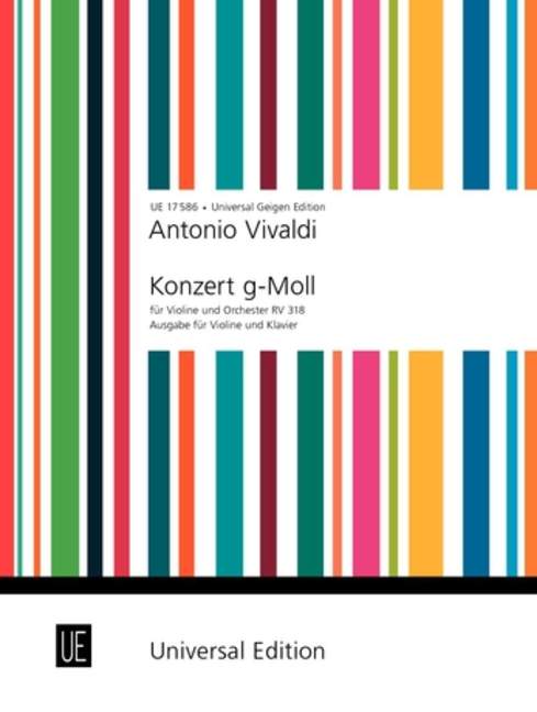 Konzert g-Moll für Violine und&nbsp;&nbsp;Orchester, Klavierauszug&nbsp;&nbsp;