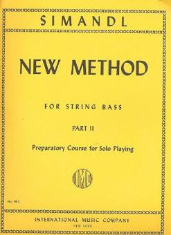 New Method vol.2 - preparatory course for solo playing  for string bass  