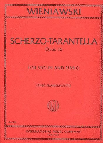 Scherzo-Tarantella op.16  for violin and piano  