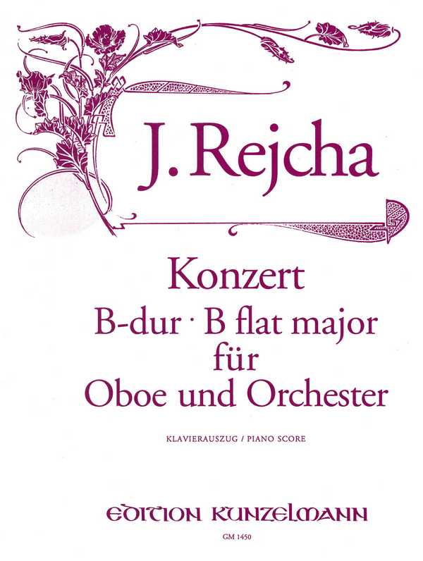 Konzert B-Dur  für Oboe und Orchester  für Oboe und Klavier