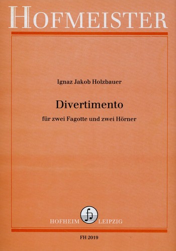 Divertimento für 2 Fagotte und 2 Hörner  Partitur und Stimmen  