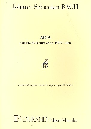 Aria pour clarinette et piano  ( aus der Suite in D )       cm  