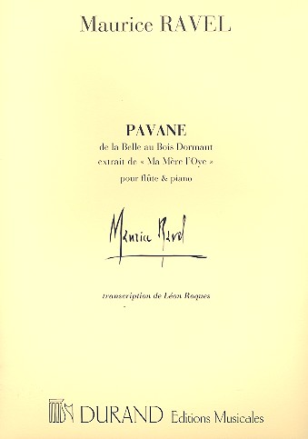 Pavane de la belle au bois dormant&nbsp;&nbsp;pour flûte et piano&nbsp;&nbsp;