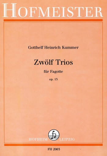 12 Trios op.13 für Fagotte