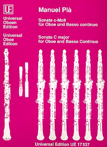 Sonate c-Moll&nbsp;&nbsp;für Oboe und Bc&nbsp;&nbsp;