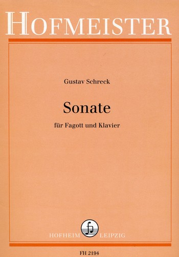 Sonate  für Fagott und Klavier  