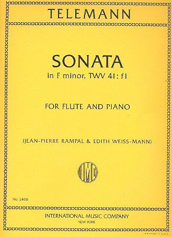 Sonata f minor&nbsp;&nbsp;for flute and piano&nbsp;&nbsp;