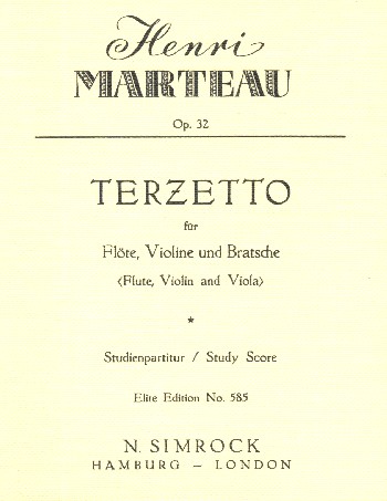 Terzetto op.32  für Flöte, Violine und Viola  Studienpartitur