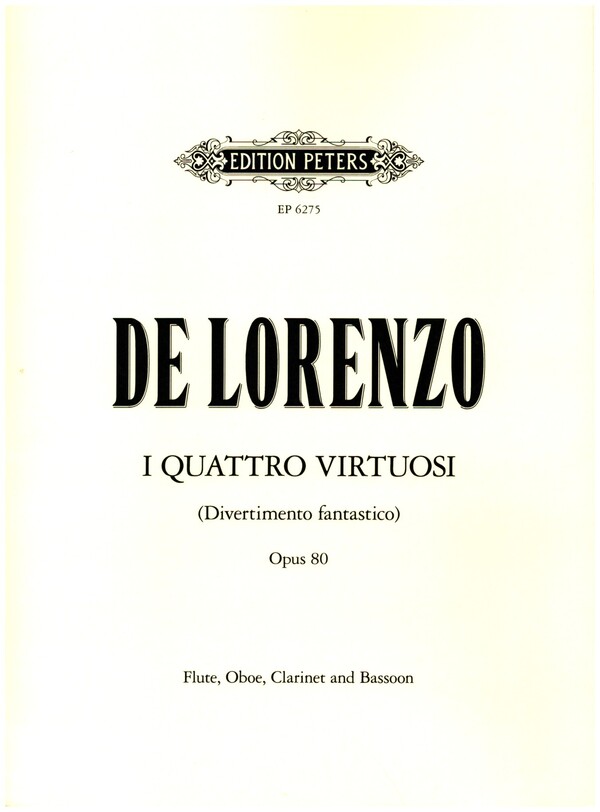 I quattro virtuosi Divertimento fantastico  for flute, oboe, clarinet in b and bassoon  Parts