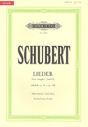 Lieder Band 4 (op.81 bis op.108)&nbsp;&nbsp;für Gesang (tief) und Klavier&nbsp;&nbsp;