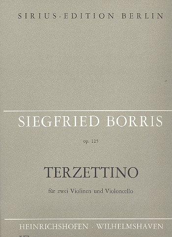 Terzetto op.125 für 2 Violinen  und Violoncello  Partitur und Stimmen