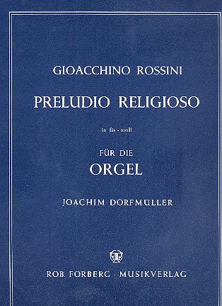 Preludio religioso fis-Moll&nbsp;&nbsp;für Orgel&nbsp;&nbsp;