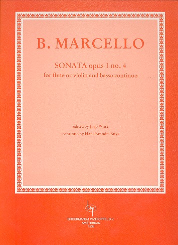 Sonate op.1,4 für Flöte (Violine) und Bc&nbsp;&nbsp;&nbsp;&nbsp;