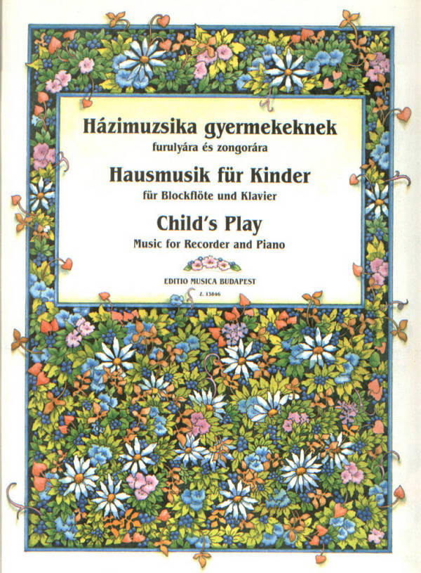 Hausmusik für Kinder&nbsp;&nbsp;für Blockflöte und Klavier&nbsp;&nbsp;
