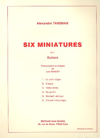 6 miniatures pour guitare    