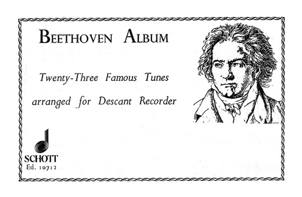 Beethoven Album 23 famous tunes  for descant recorder  