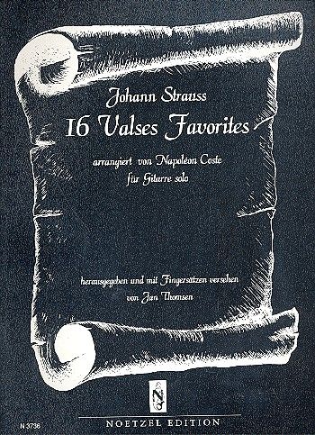 16 valses favorites  für Gitarre  