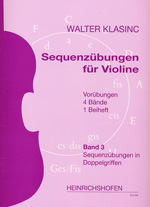 Sequenzübungen Band 3&nbsp;&nbsp;für Violine&nbsp;&nbsp;